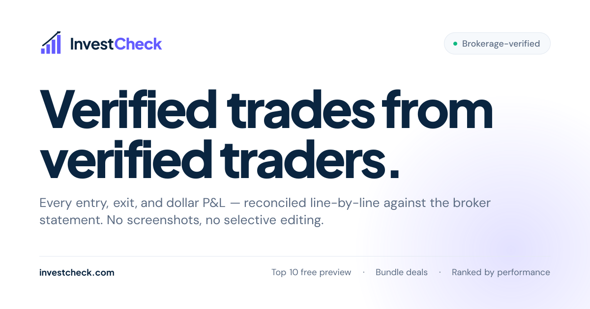 Invest Check | Verified trades from verified traders